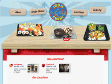 Tablet Screenshot of ironsushi.com